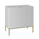 Meuble sous-vasque 80cm 2 portes sur pieds Daria Blanc