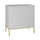 Meuble sous-vasque 80cm plan de toilette 2 portes sur pieds Daria Blanc