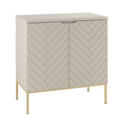 Meuble sous-vasque 80cm plan de toilette 2 portes sur pieds Daria Cachemire