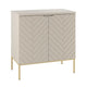 Meuble sous-vasque 80cm plan de toilette 2 portes sur pieds Daria Cachemire