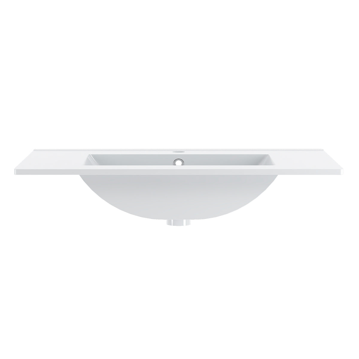 Meuble simple vasque encastrée 80cm 2 portes sur pieds Daria Cachemire - vue 9