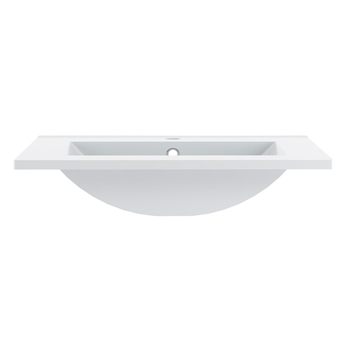Ensemble meuble simple vasque encastrée 60cm 2 portes sur pieds et colonne Daria Cachemire - vue 8