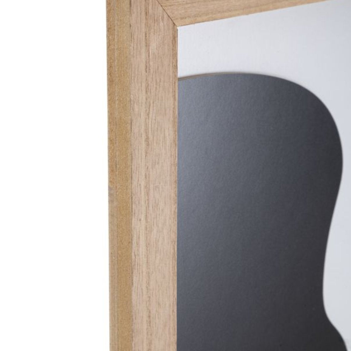 Décoration murale abstraite 60x80 cm Malva Bois et Noir - vue 3