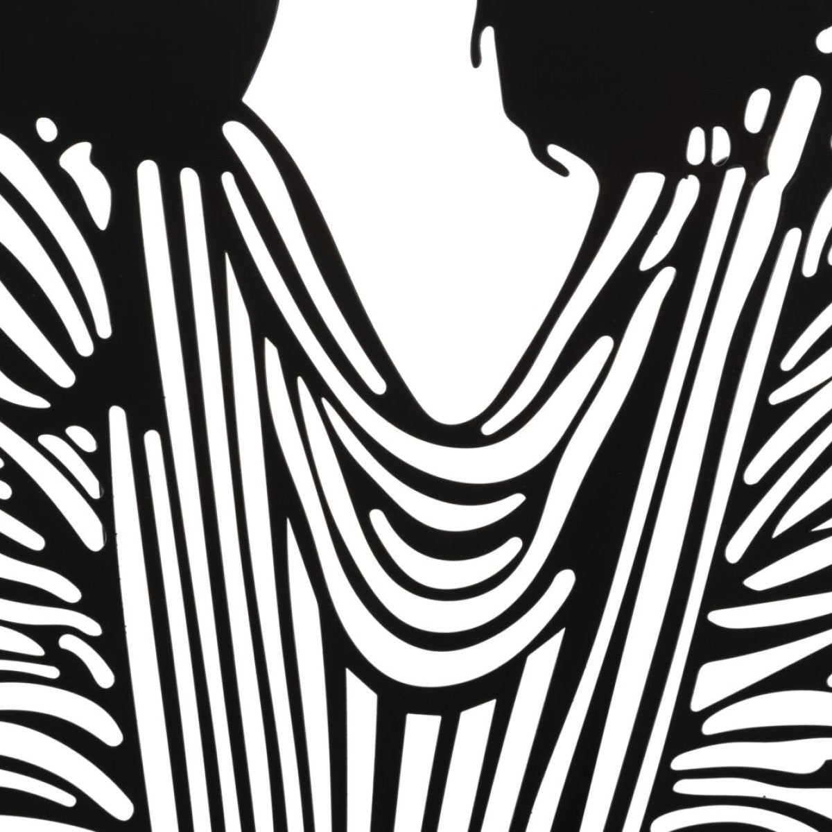 Décoration murale femme métal 40x60 cm Camilia Noir - vue 3