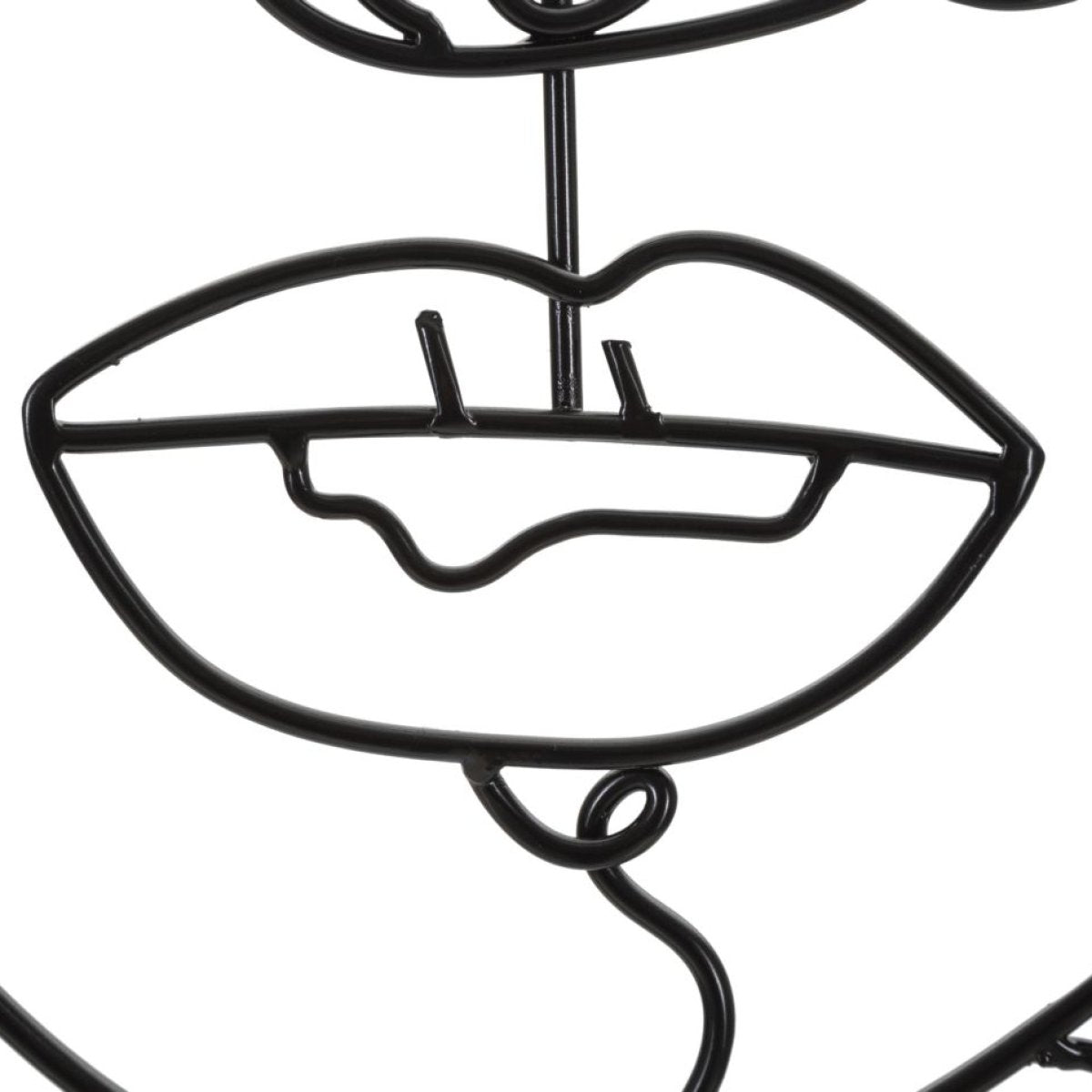 Décoration murale Line Art visage femme métal 57x80 cm Ivy Noir - vue 5