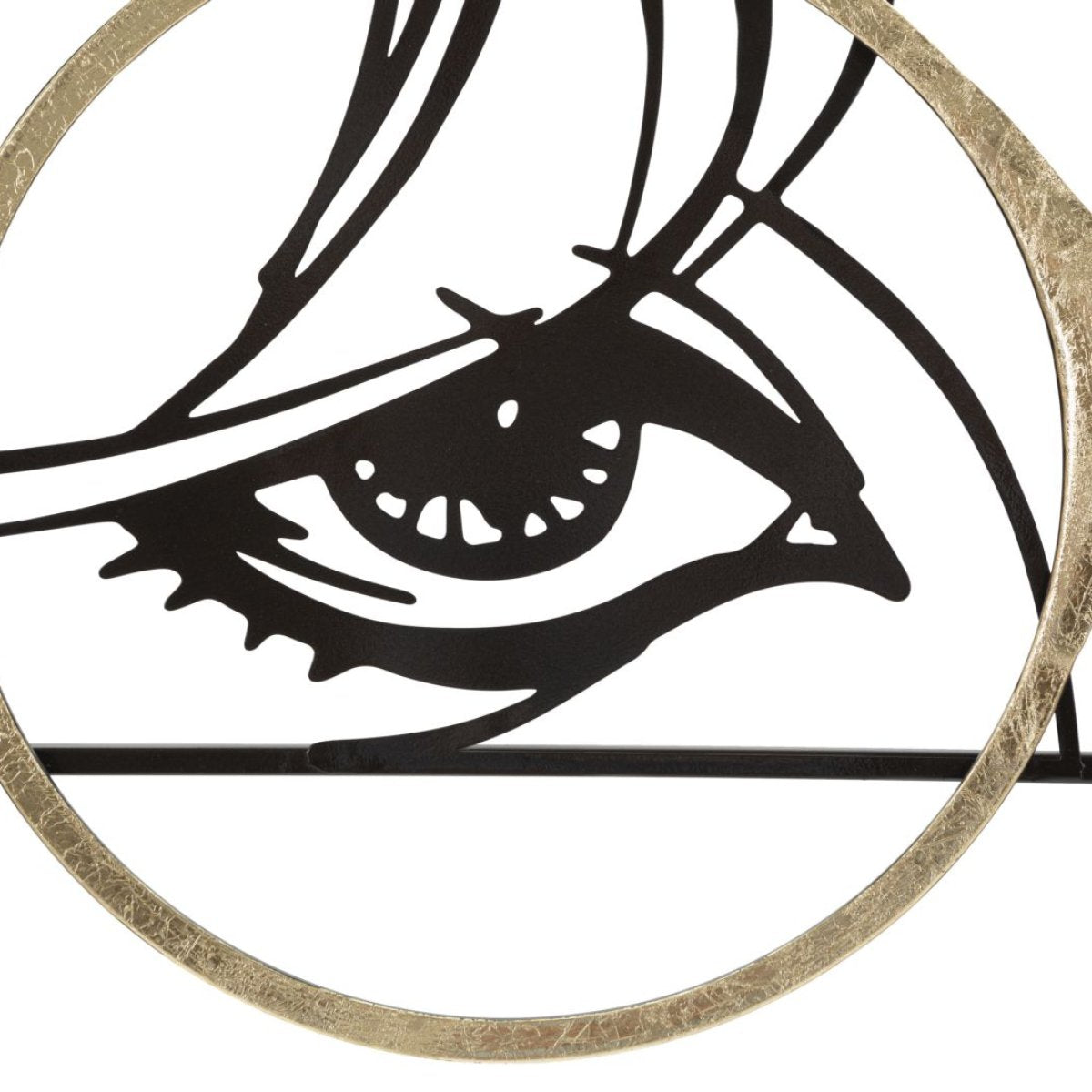 Décoration murale lunettes 3D métal 90x41 cm Océane Noir et Doré - vue 3