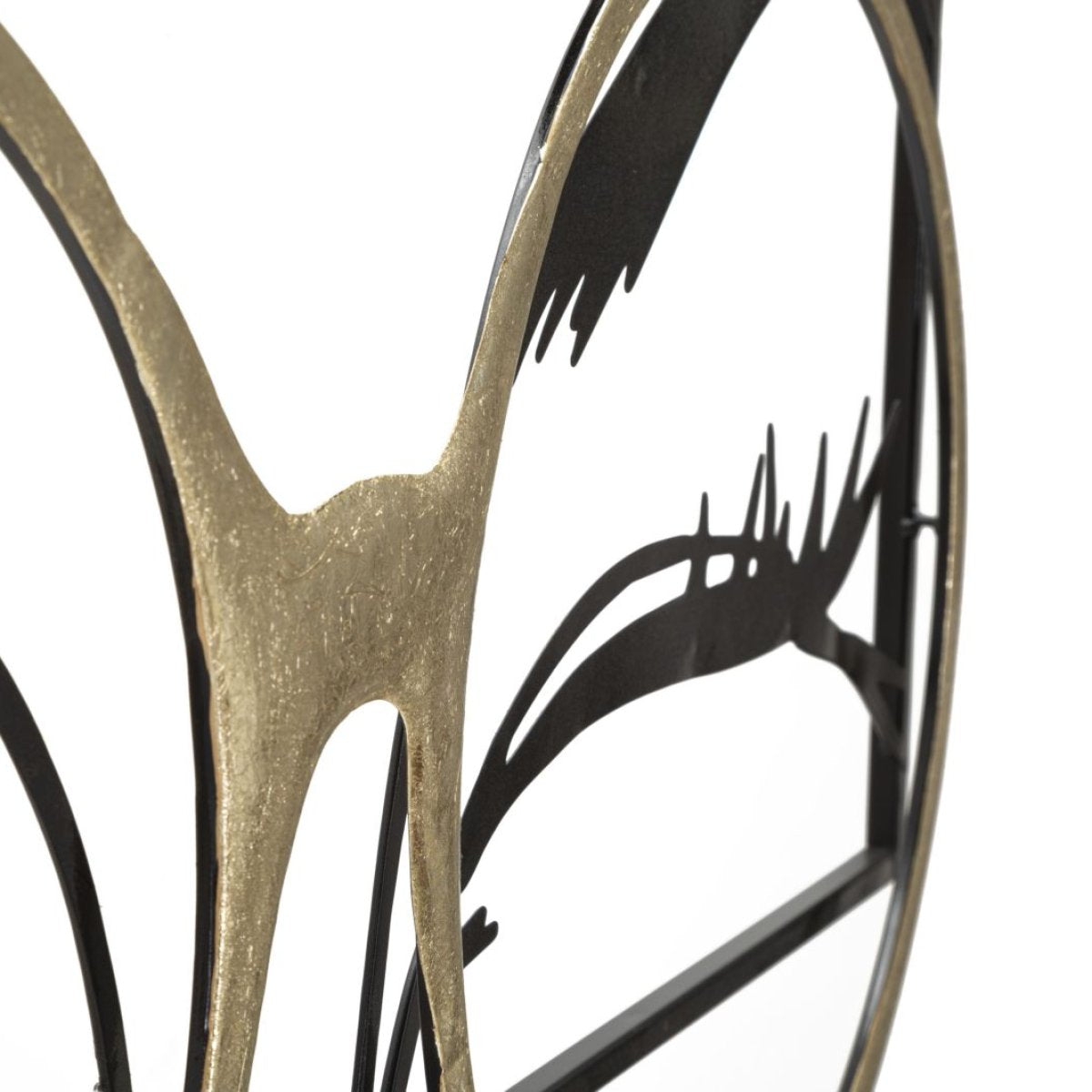 Décoration murale lunettes 3D métal 90x41 cm Océane Noir et Doré - vue 4