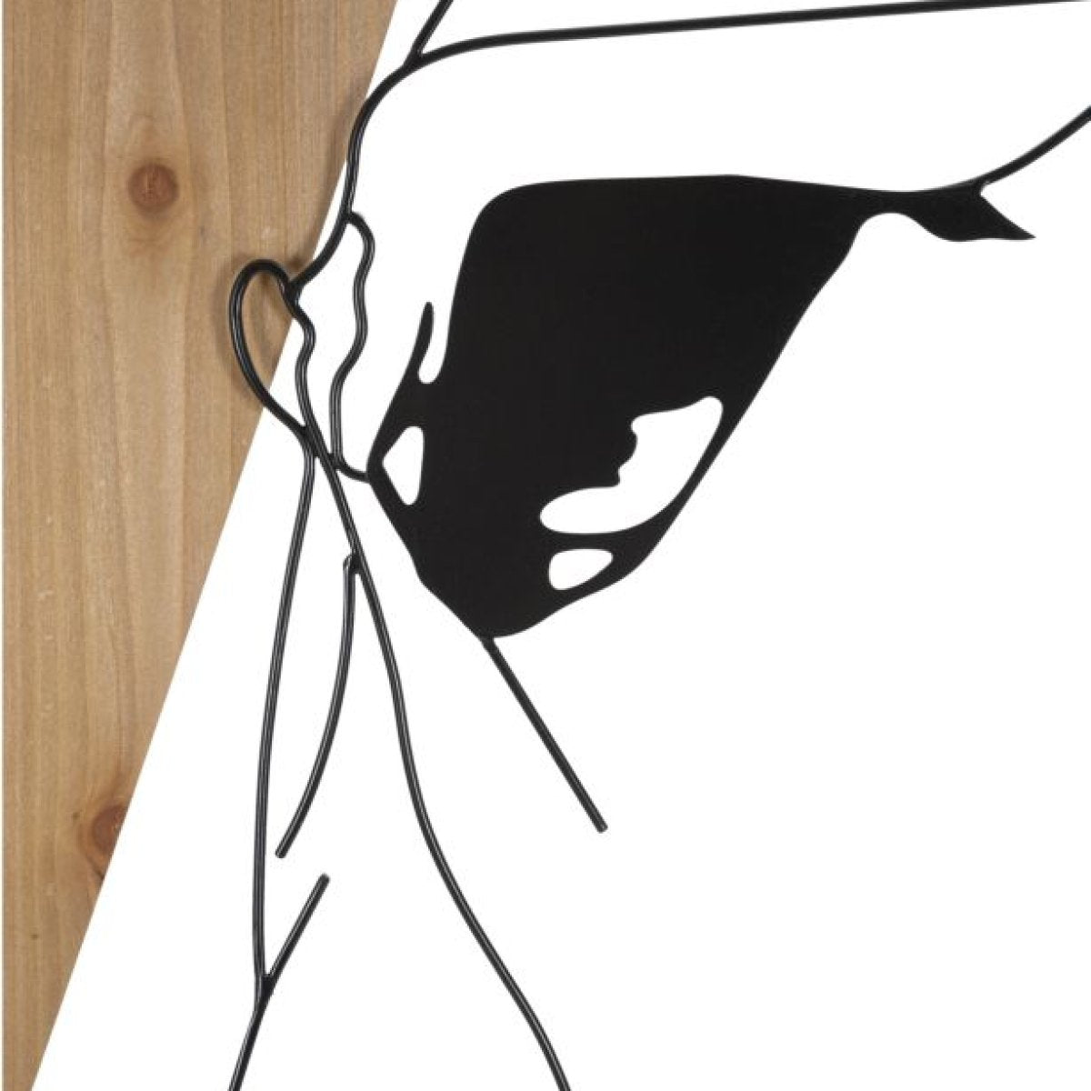 Décoration murale silhouette femme 50x90 cm Horia Bois et Noir - vue 3