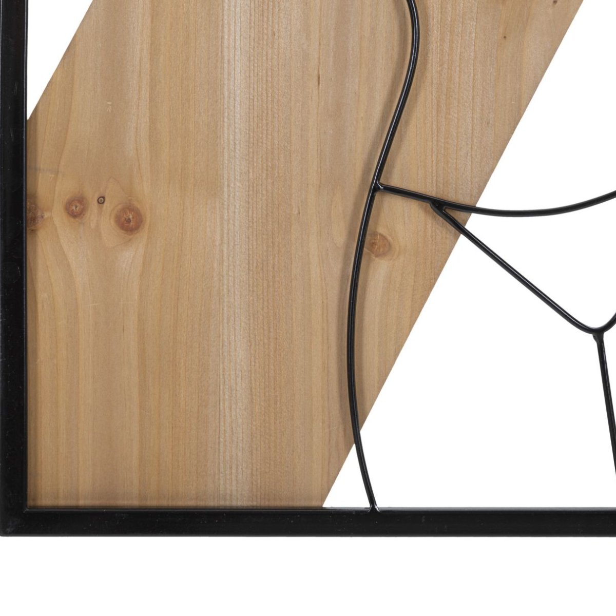 Décoration murale silhouette femme 50x90 cm Horia Noir et Bois - vue 5