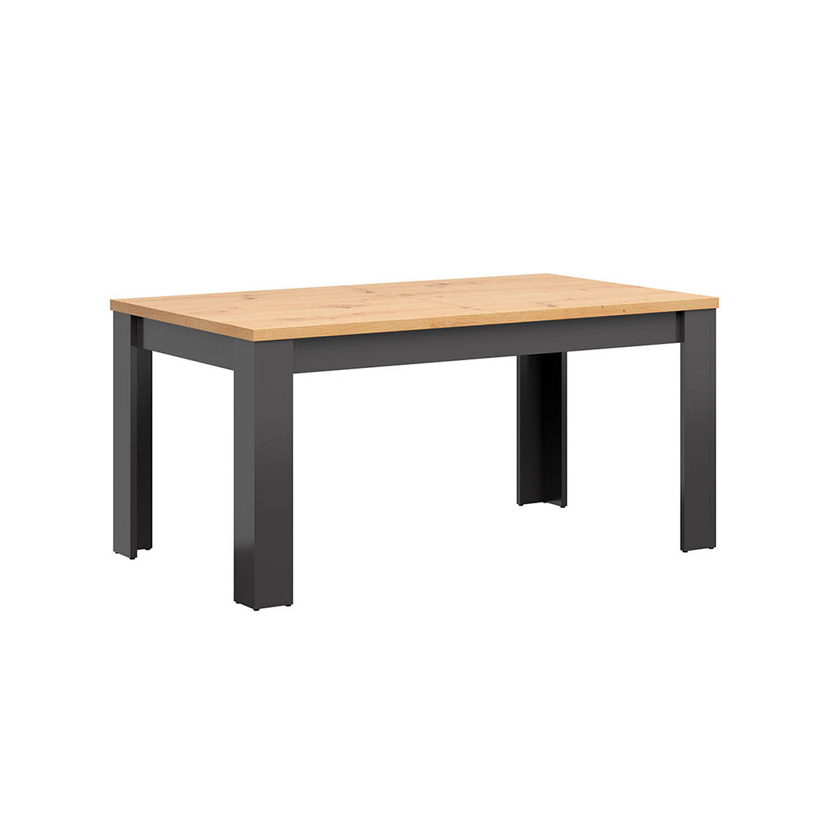 Table à manger extensible 6 à 8 places Duck Gris anthracite et Bois