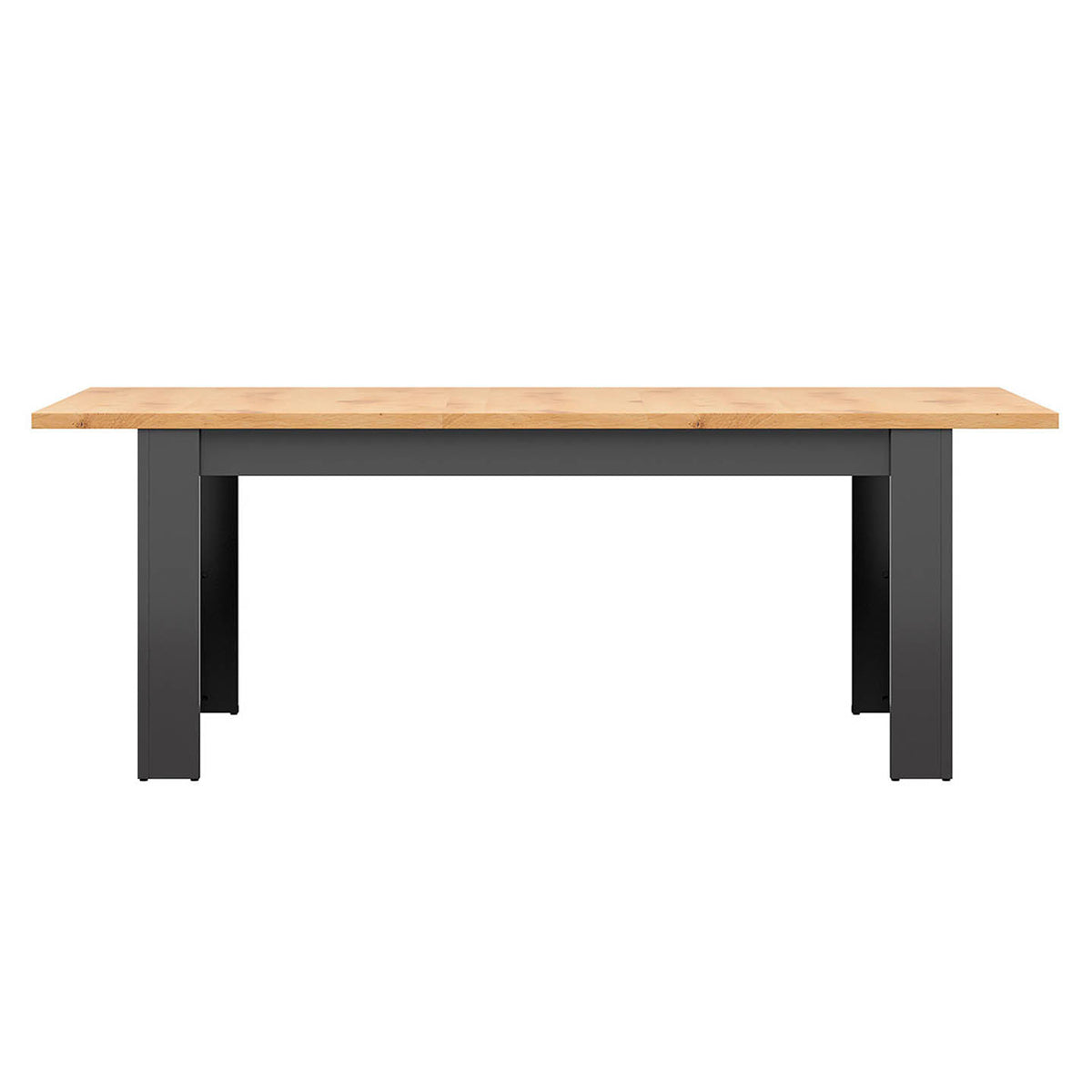Table à manger extensible 6 à 8 places Duck Gris anthracite et Bois - vue 4
