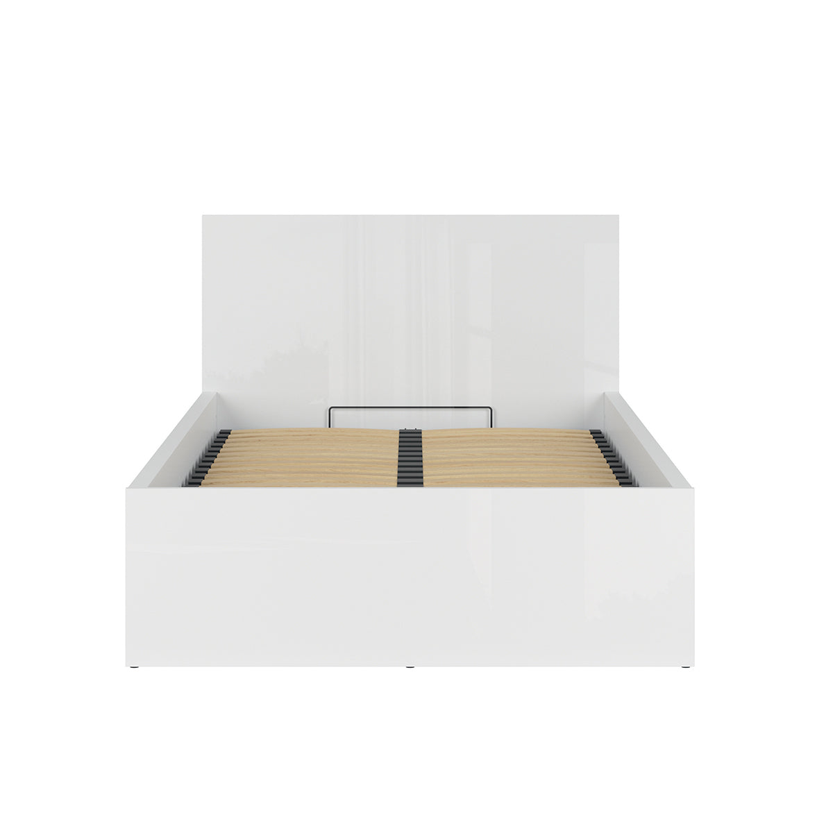 Lit coffre 120x200 sommier inclus Edwin Blanc - vue 4