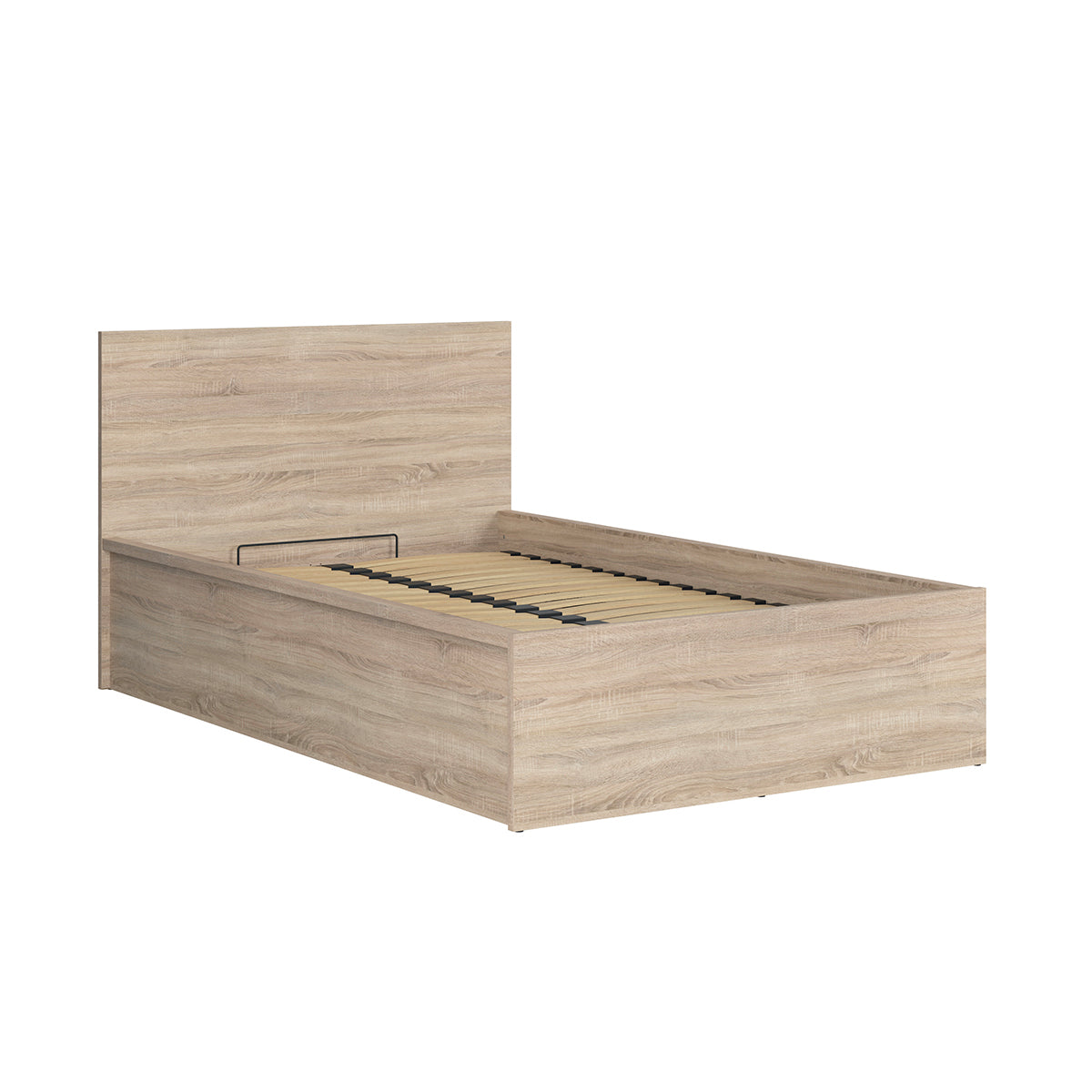 Lit coffre 120x200 sommier inclus Edwin Bois Clair - vue 3