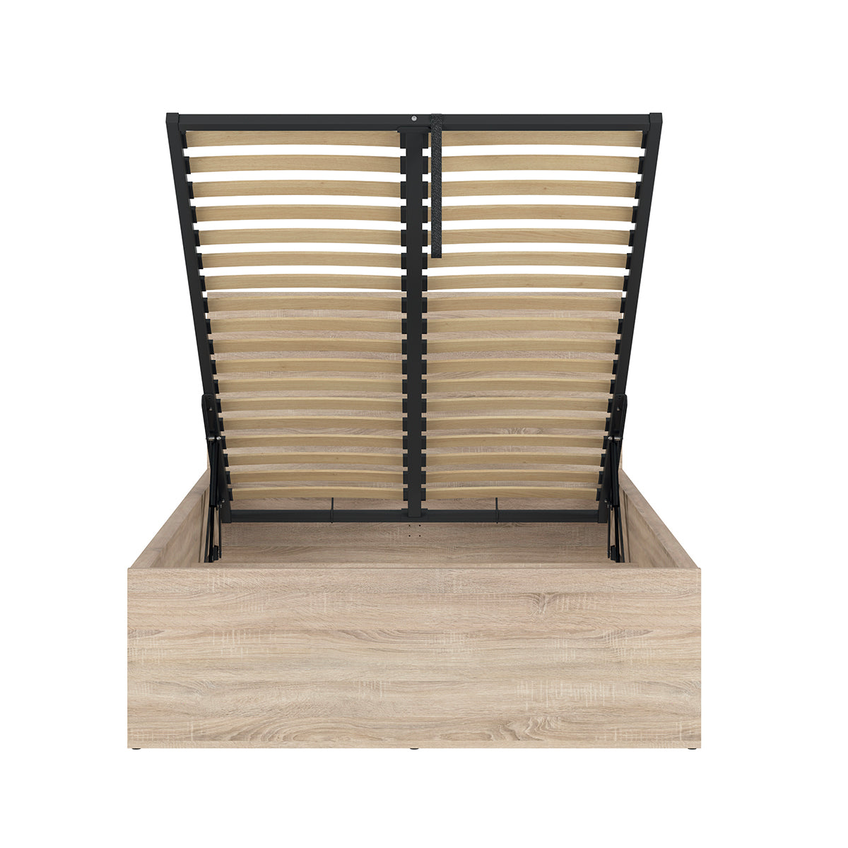 Lit coffre 120x200 sommier inclus Edwin Bois Clair - vue 2