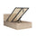 Lit coffre 120x200 sommier inclus Edwin Bois Clair