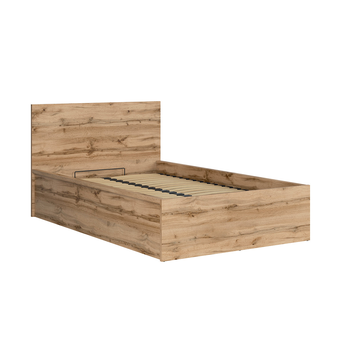 Lit coffre 120x200 sommier inclus Edwin Bois - vue 3