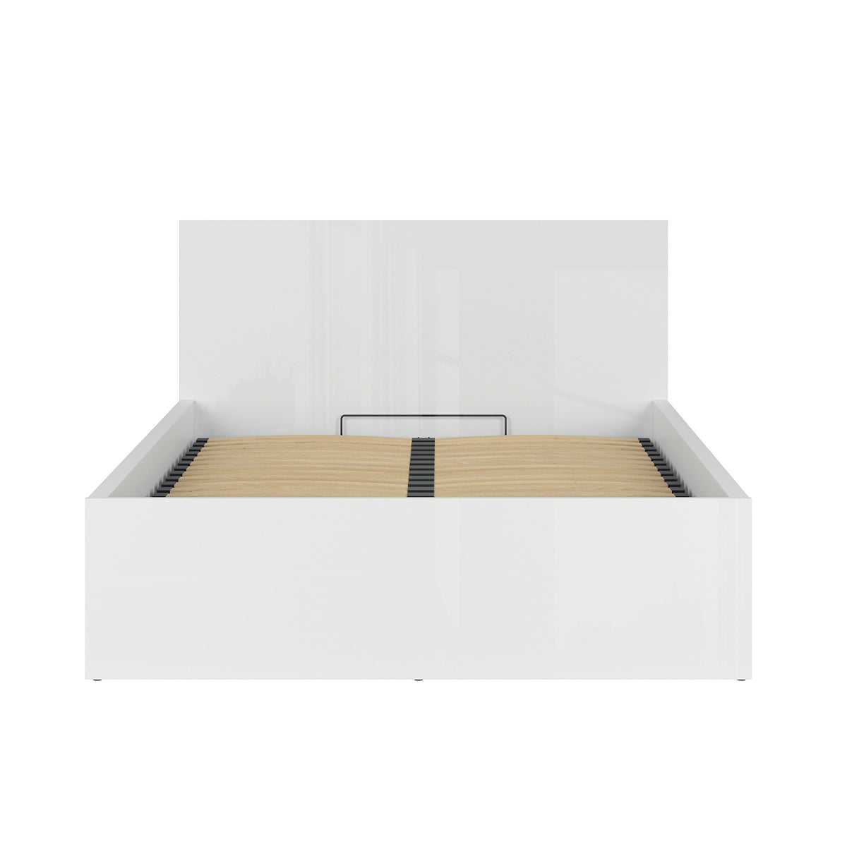 Lit coffre 140x200 sommier inclus Edwin Blanc - vue 4