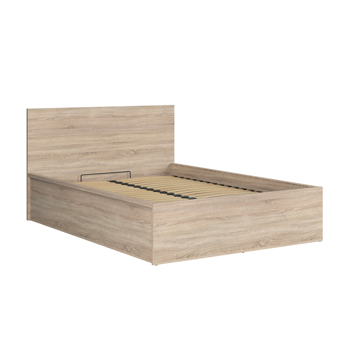 Lit coffre 140x200 sommier inclus Edwin Bois Clair - vue 3