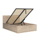 Lit coffre 140x200 sommier inclus Edwin Bois Clair