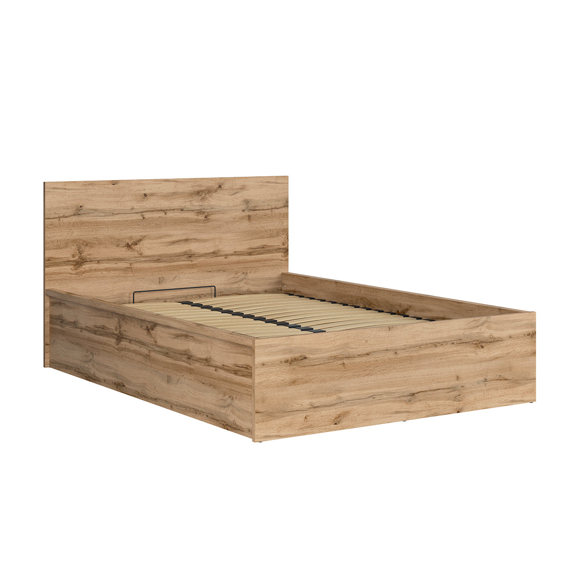 Lit coffre 140x200 sommier inclus Edwin Bois - vue 3