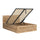 Lit coffre 140x200 sommier inclus Edwin Bois
