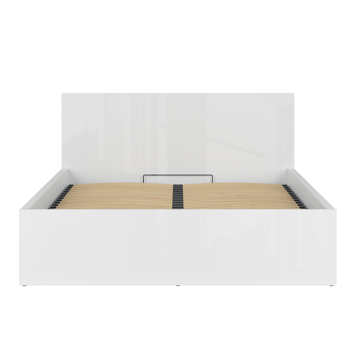Lit coffre 160x200 sommier inclus Edwin Blanc - vue 4
