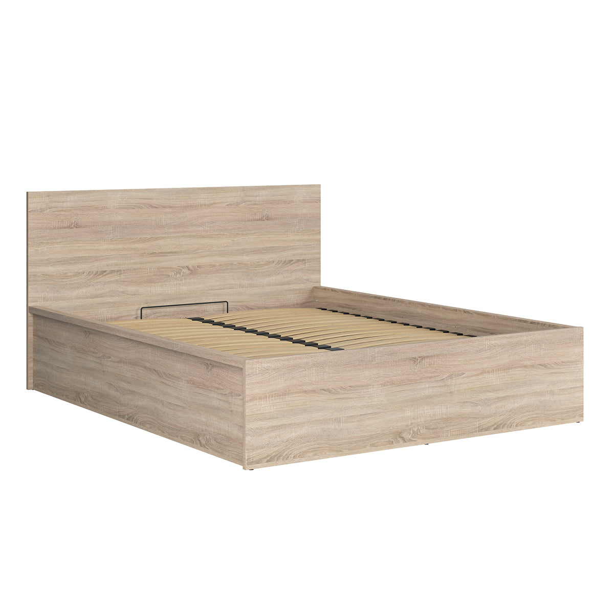 Lit coffre 160x200 sommier inclus Edwin Bois Clair - vue 3