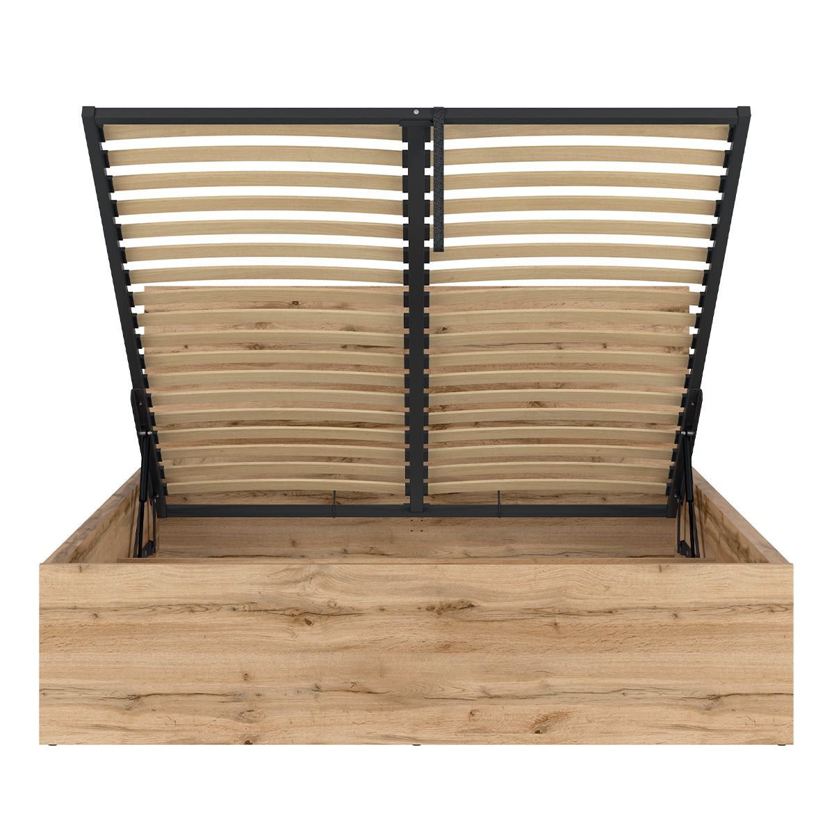 Lit coffre 160x200 sommier inclus Edwin Bois - vue 2