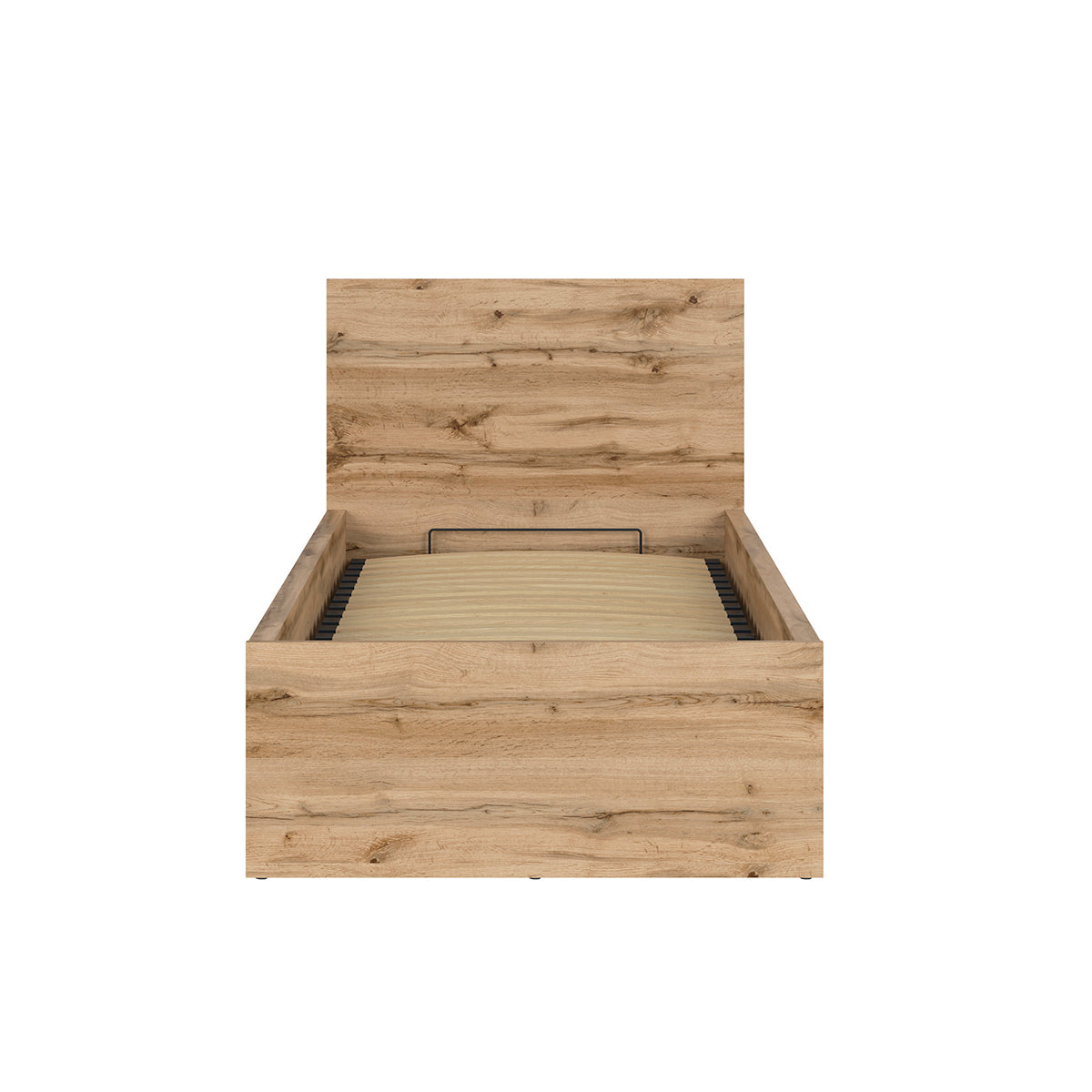 Lit coffre 90x200 sommier inclus Edwin Bois - vue 4