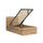 Lit coffre 90x200 sommier inclus Edwin Bois
