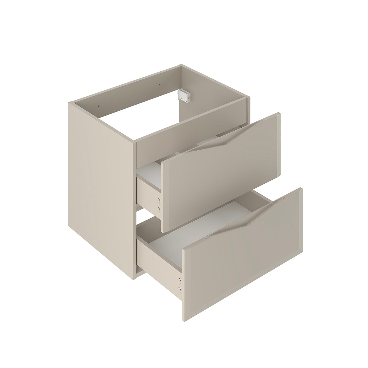 Ensemble meuble double vasque 120cm et colonne Ellie Cachemire - vue 4