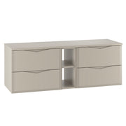 Meuble sous-vasque 140cm 2 niches plan de toilette Ellie Cachemire