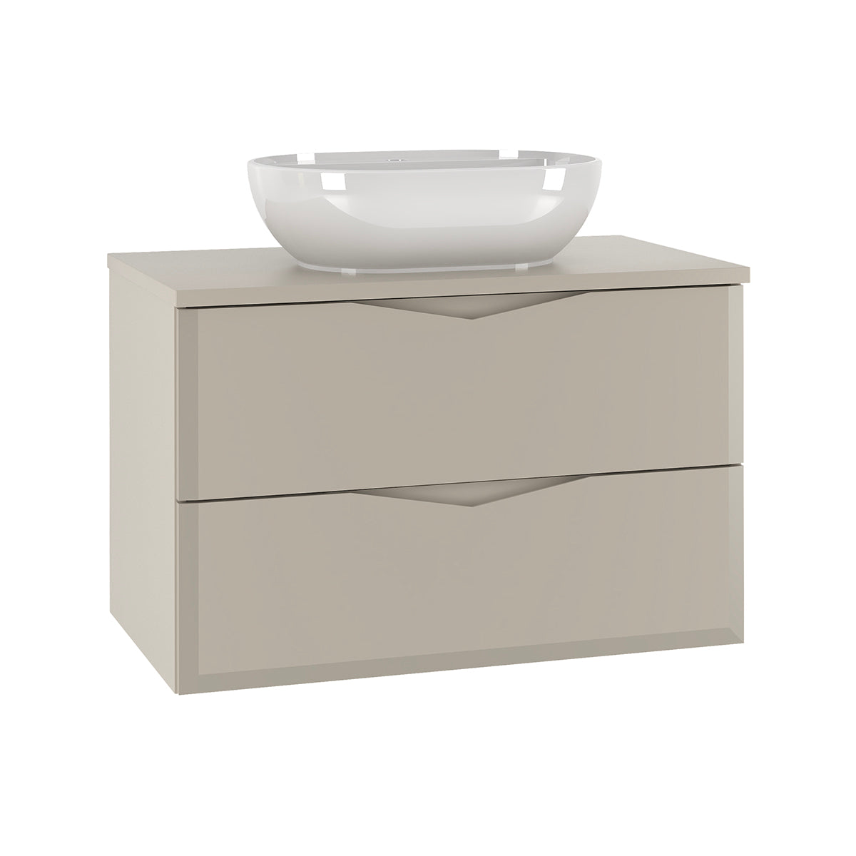 Meuble simple vasque 80cm Ellie Cachemire