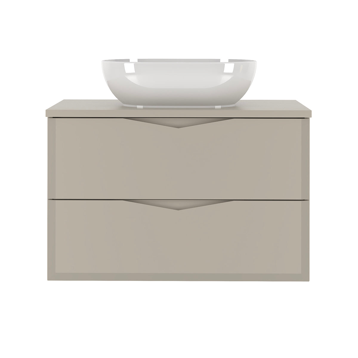 Meuble simple vasque 80cm Ellie Cachemire - vue 2