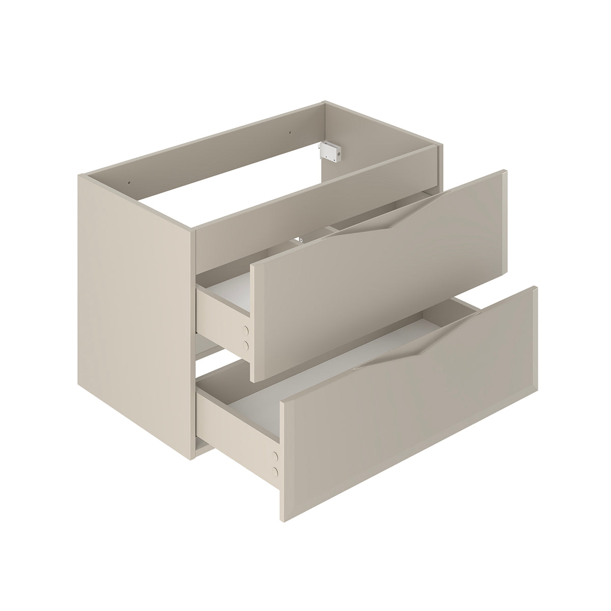 Ensemble meuble simple vasque encastrée 80cm et colonne Ellie Cachemire - vue 4