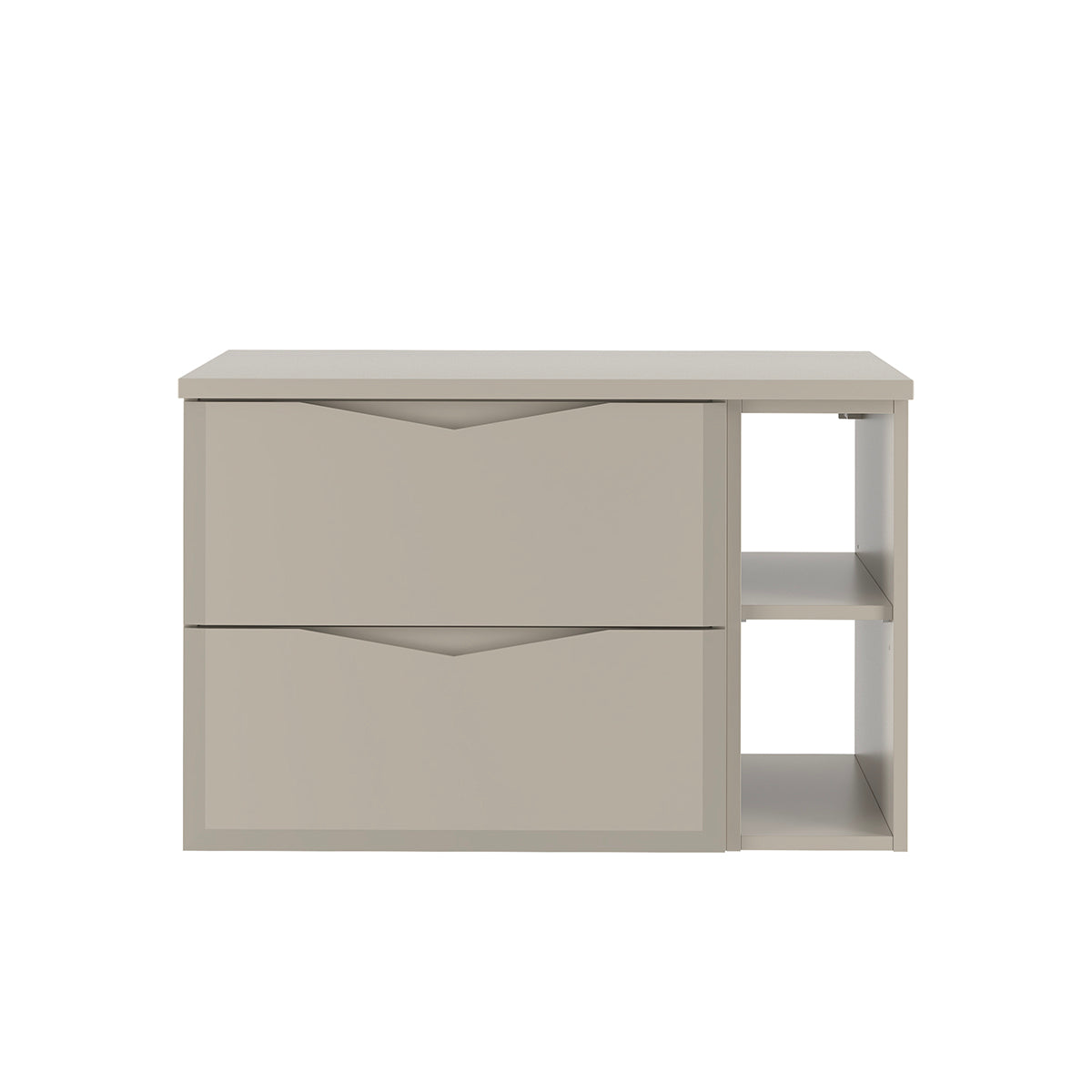 Meuble sous-vasque 80cm 2 niches plan de toilette Ellie Cachemire - vue 2