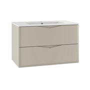 Meuble simple vasque encastrée 80cm Ellie Cachemire