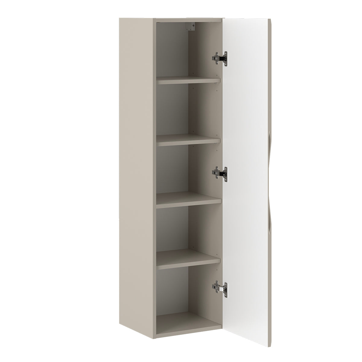 Ensemble meuble double vasque 140cm 2 niches et colonne Ellie Cachemire - vue 5