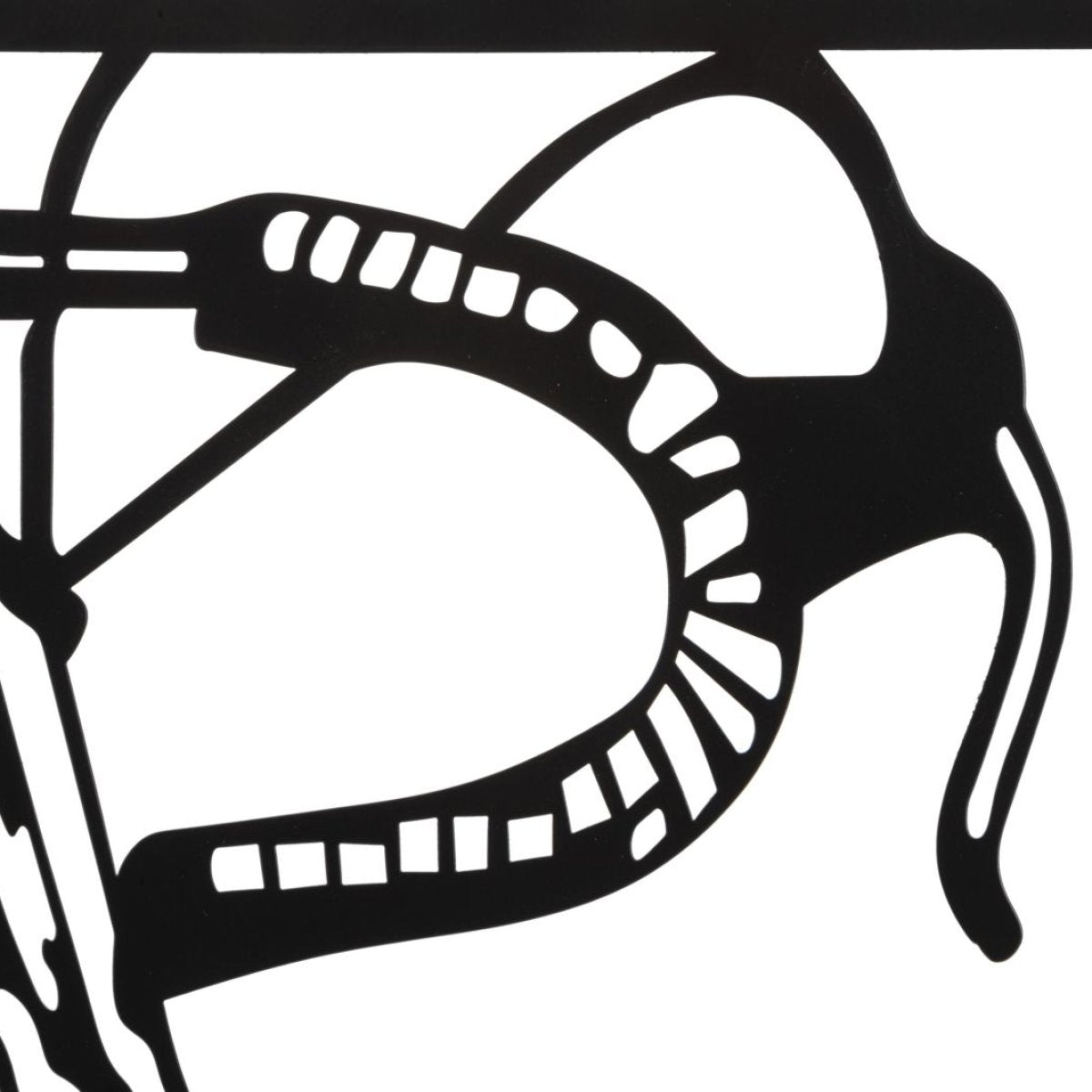 Ensemble de 3 décorations murales vélo métal 40x60 cm l'unité Paris Noir - vue 5