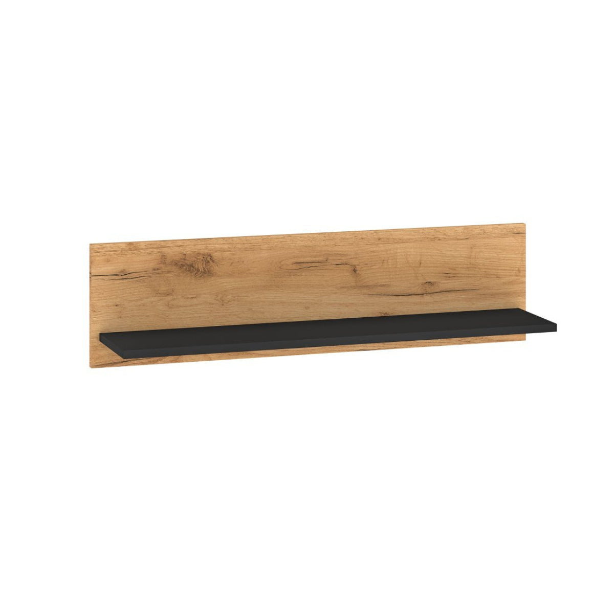 Etagère murale Zoran Noir et Bois