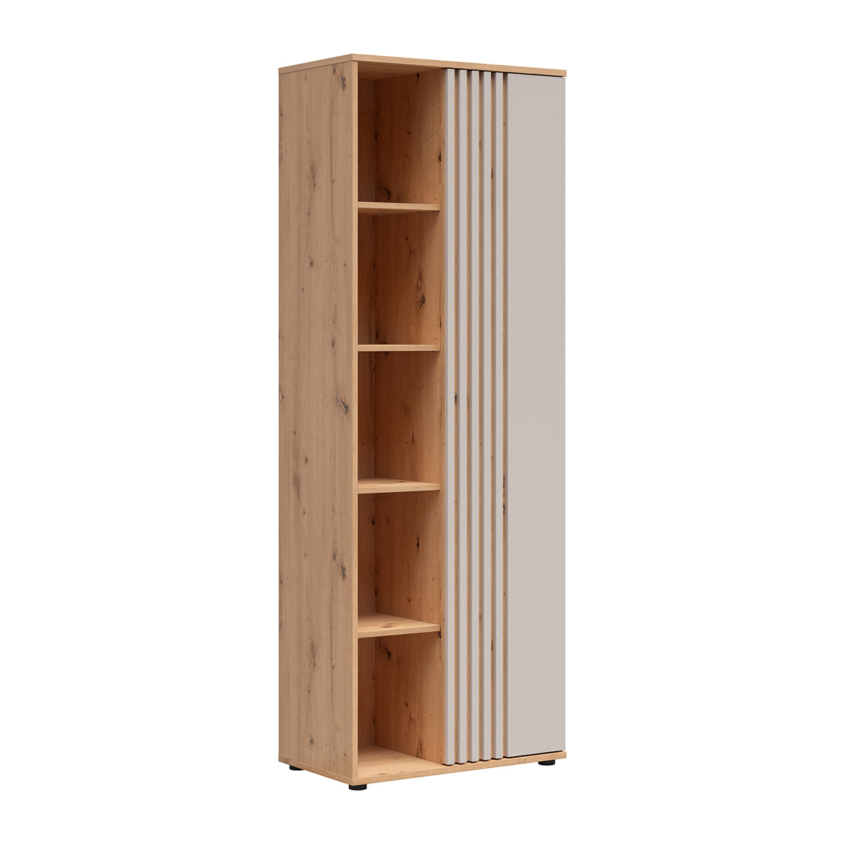 Armoire 1 porte Ezra Cachemire et Bois