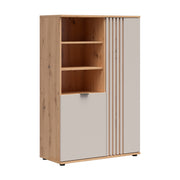 Armoire 2 portes Ezra Cachemire et Bois