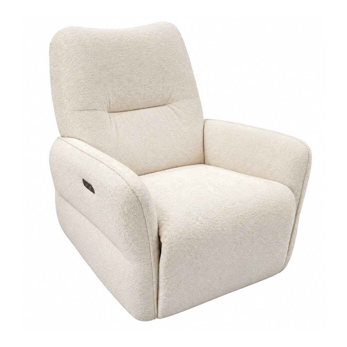 Fauteuil relax électrique tissu bouclé Vipack Rocky Beige