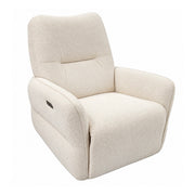 Fauteuil relax électrique tissu bouclé Vipack Rocky Beige