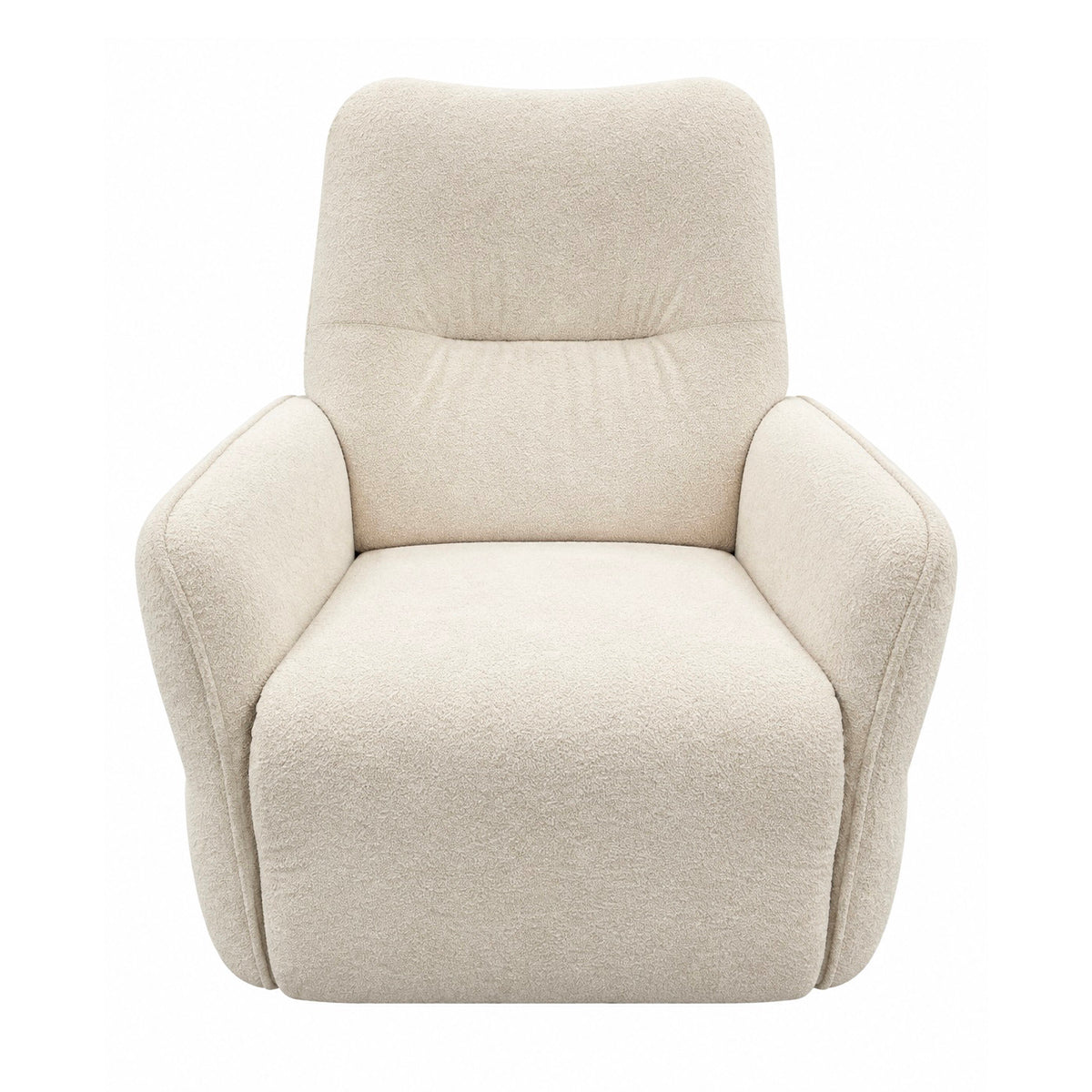 Fauteuil relax électrique tissu bouclé Vipack Rocky Beige
