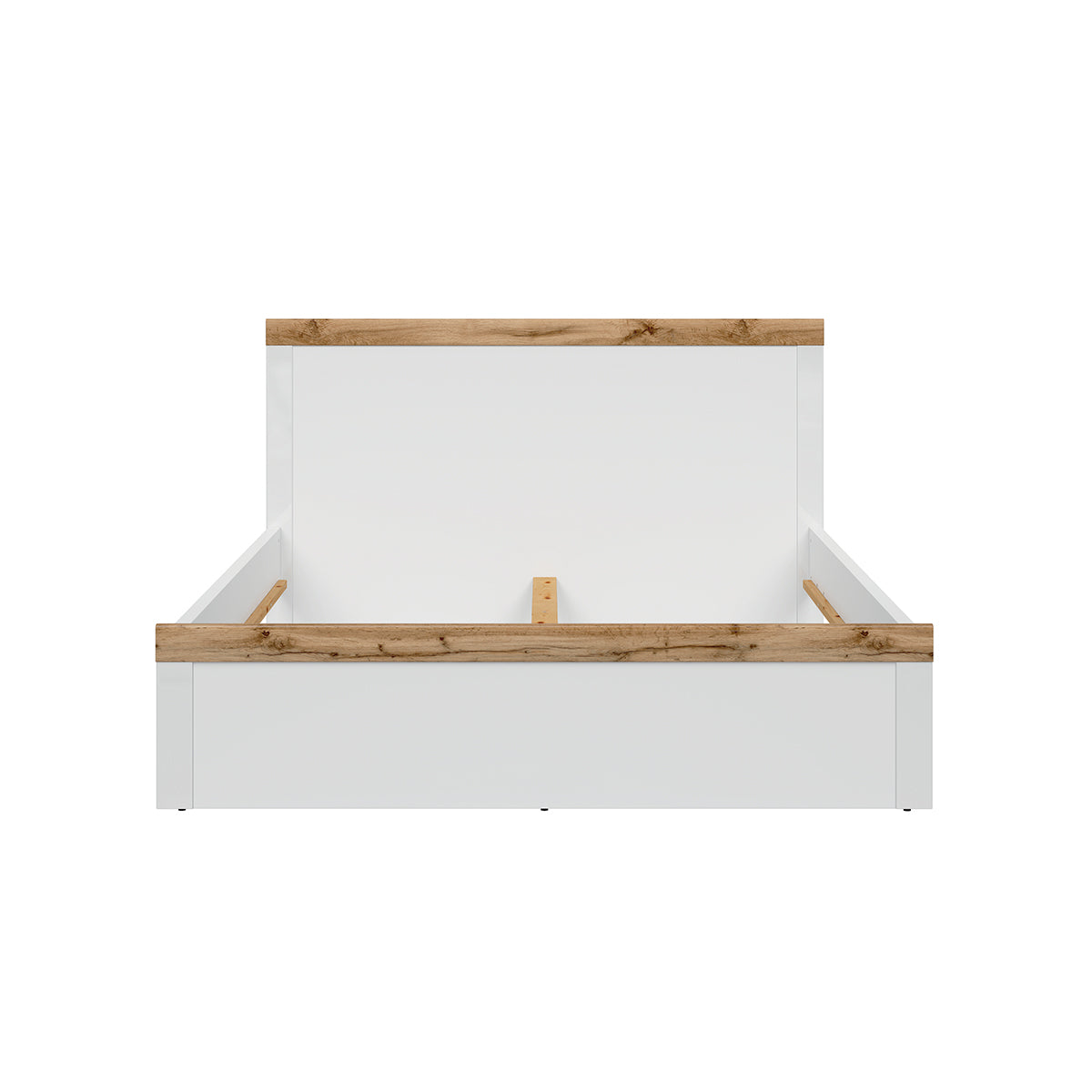 Lit 160x200 Hella Blanc et Bois