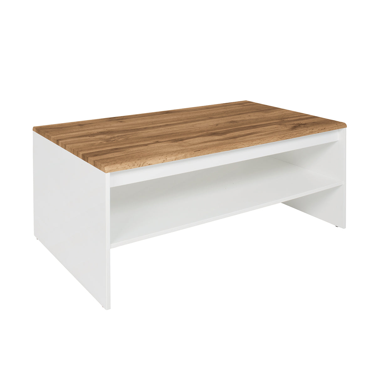 Table basse Hella Blanc et Bois - vue 2