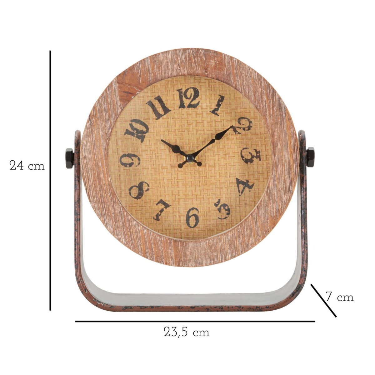 Horloge à poser 23,5 cm Atlanta Bois - vue 6