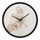 Horloge murale 40 cm Coquelicot Calliope Blanc et Noir
