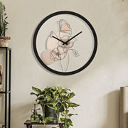 Horloge murale 40 cm Coquelicot Calliope Blanc et Noir